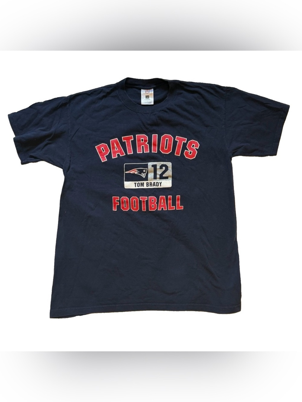 Patriots Tom Brady Navy Short Sleeve Football Tee NFLPA